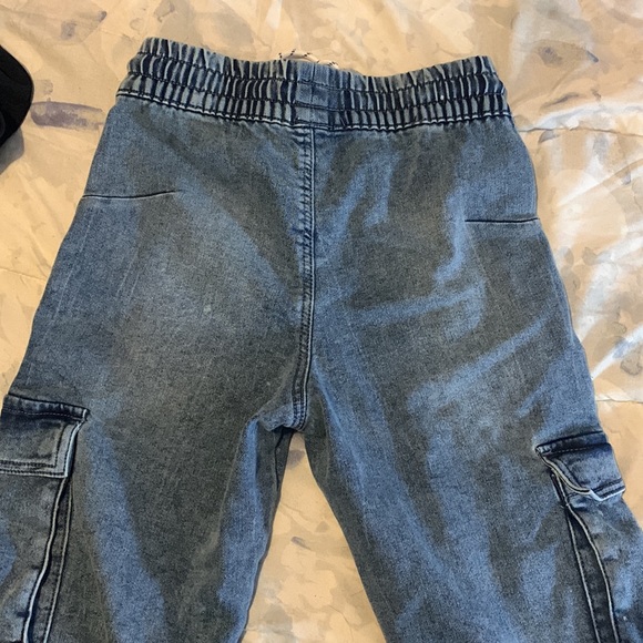 Denim cargo joggers - Picture 2 of 3